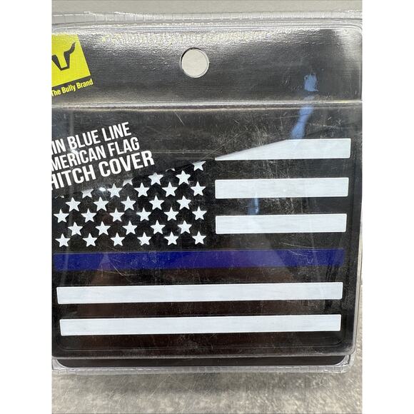 Tow Hitch Cover USA American Flag First Responder Thin Blue Line For 2" Receiver - Picture 2 of 8